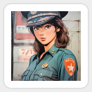 police woman Sticker